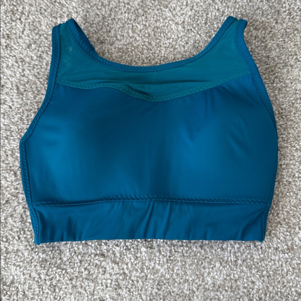Athleta Vibrant teal extra support Sports Bra for C cup